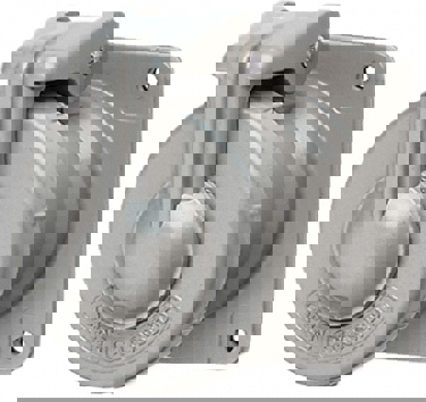 1 Phase, 250 VDC, 600 VAC, 60 Amp, 1-1/4 Inch Hub, 4 Pin Configuration, Self Grounding Pin and Sleeve Receptacle